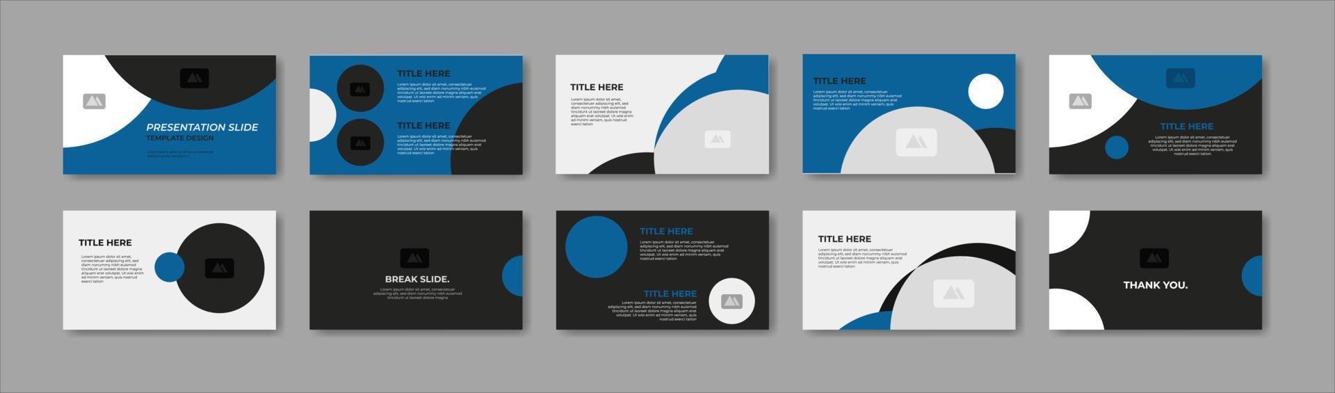 Business presentation template design. Minimalis, modern and keynote vector illustration