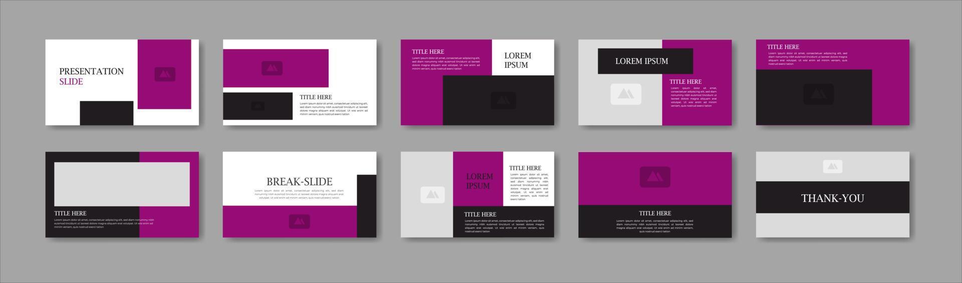 Business presentation template design. Minimalis, modern and keynote vector illustration