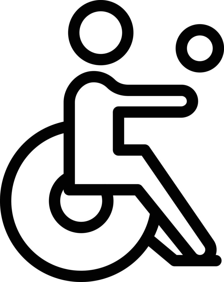 ilustración de vector de juego de silla de ruedas en un fondo. símbolos de calidad premium. iconos vectoriales para concepto y diseño gráfico.