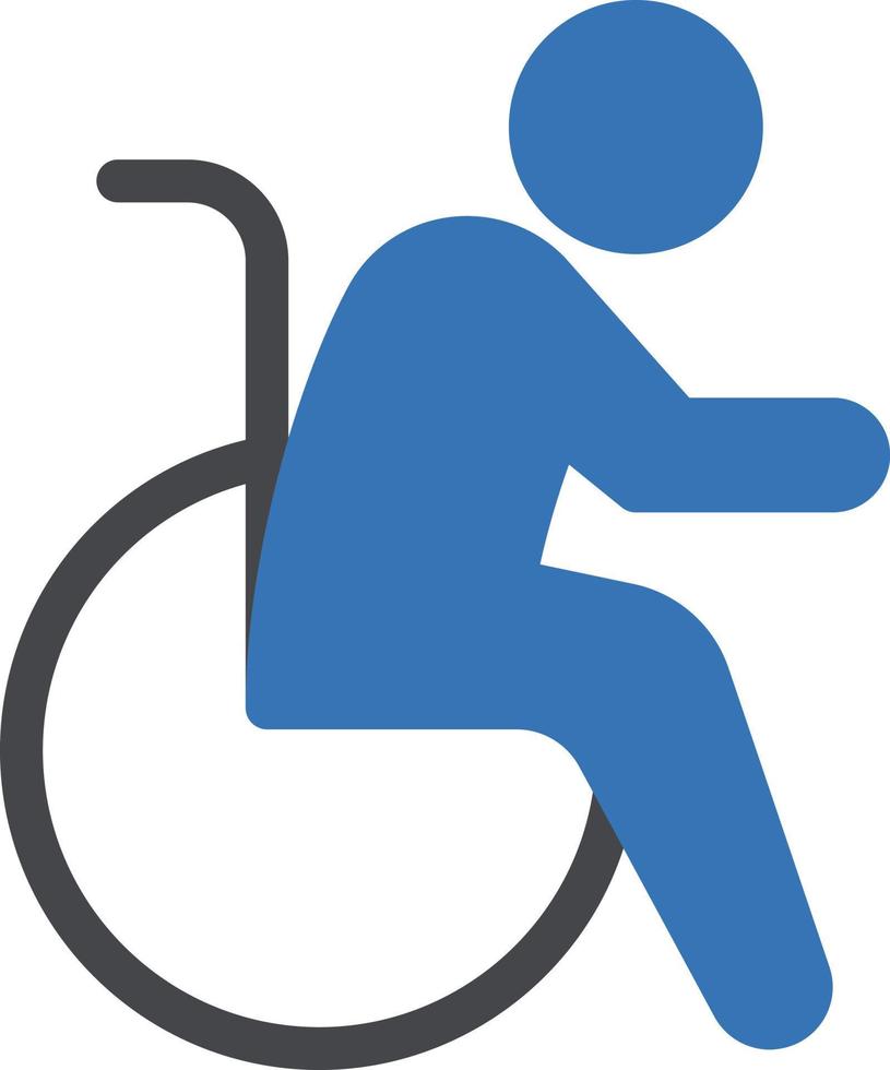 wheelchair vector illustration on a background.Premium quality symbols.vector icons for concept and graphic design.