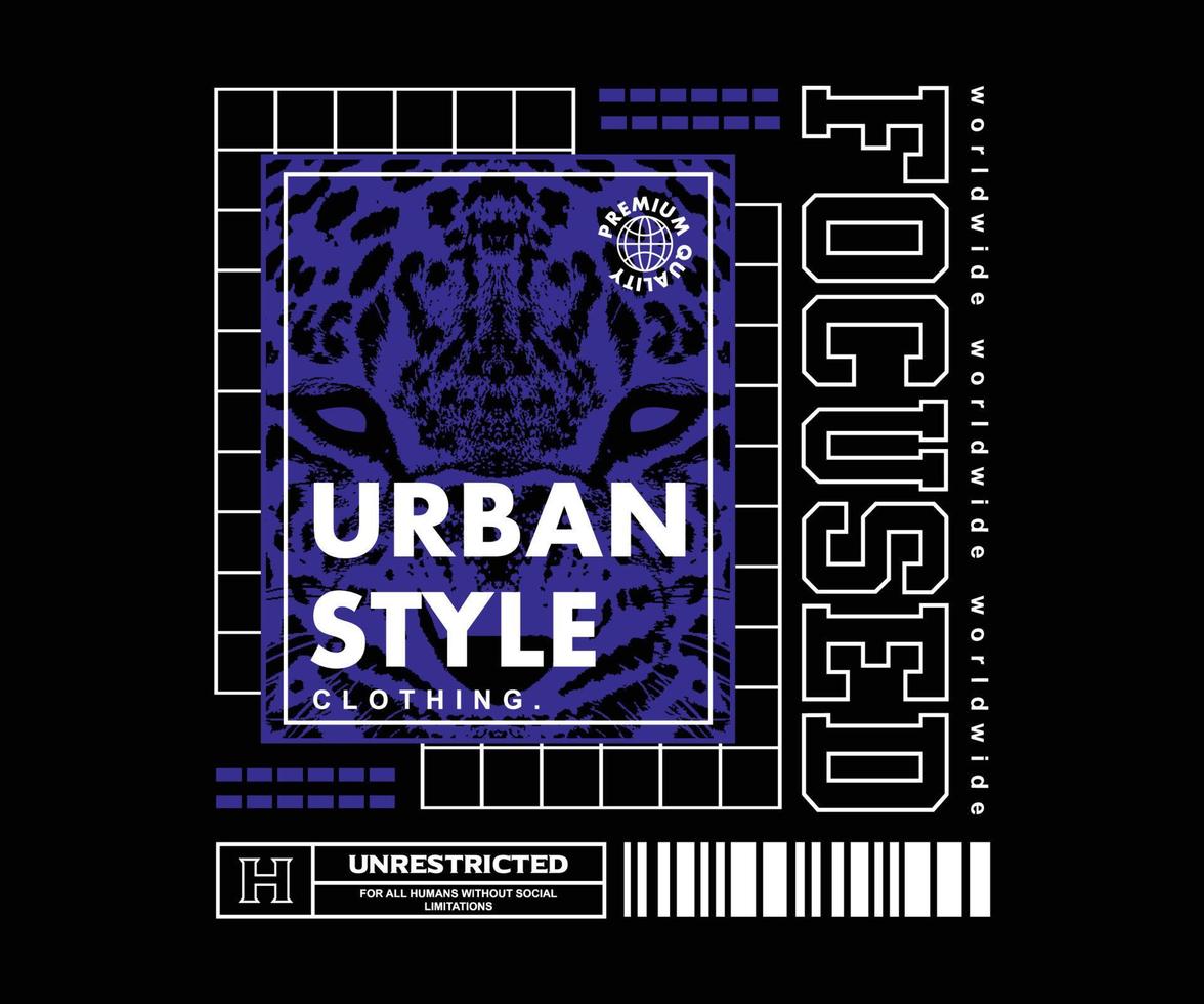 diseño gráfico de estilo píxel de afiche retro para ropa de calle de camisetas y estilo urbano vector