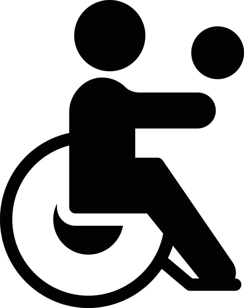 ilustración de vector de juego de silla de ruedas en un fondo. símbolos de calidad premium. iconos vectoriales para concepto y diseño gráfico.
