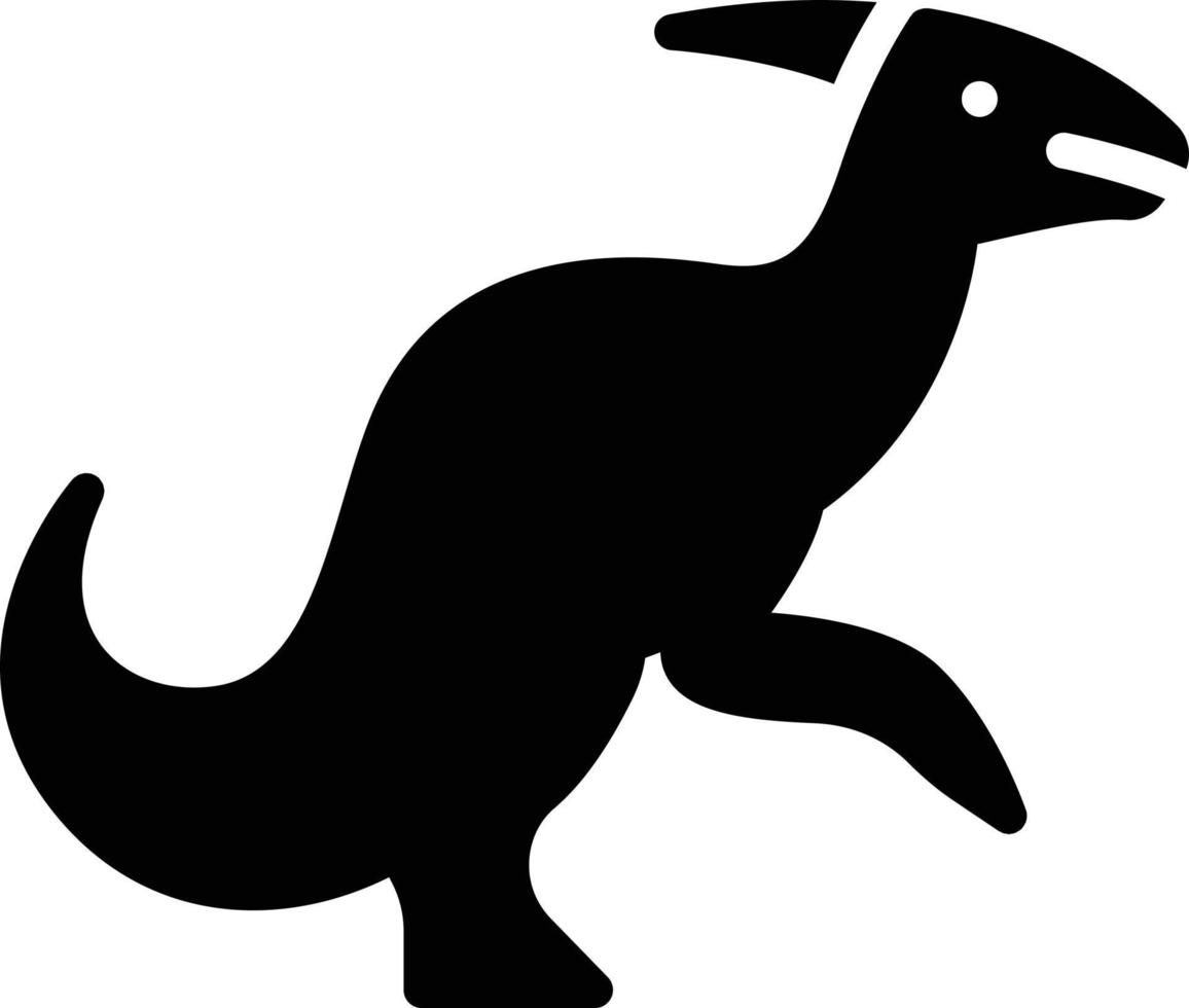 ilustración vectorial de parasaurolophus en un fondo. símbolos de calidad premium. iconos vectoriales para concepto y diseño gráfico. vector