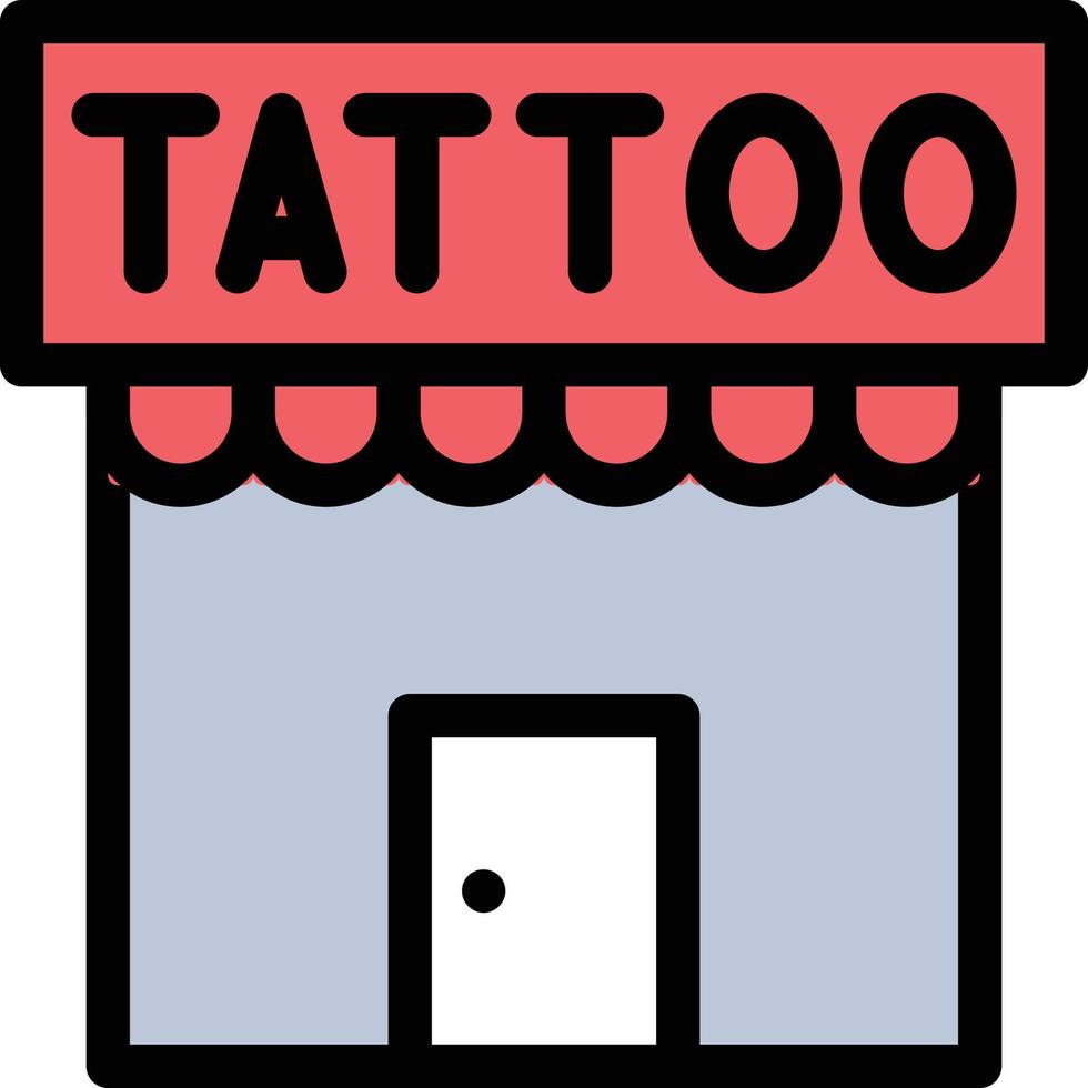 tattoo studio vector illustration on a background.Premium quality symbols.vector icons for concept and graphic design.