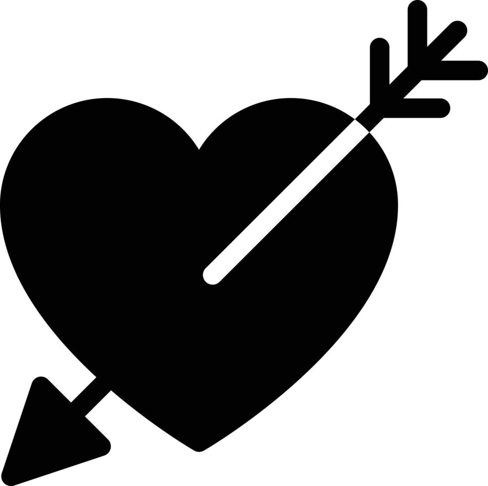 ilustración de vector de corazón de cupido en un fondo. símbolos de calidad premium. iconos vectoriales para concepto y diseño gráfico.