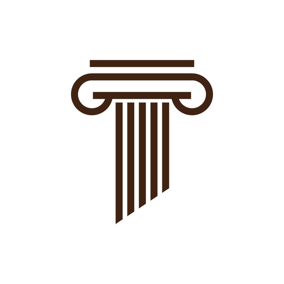 pillar logo icon design template vector