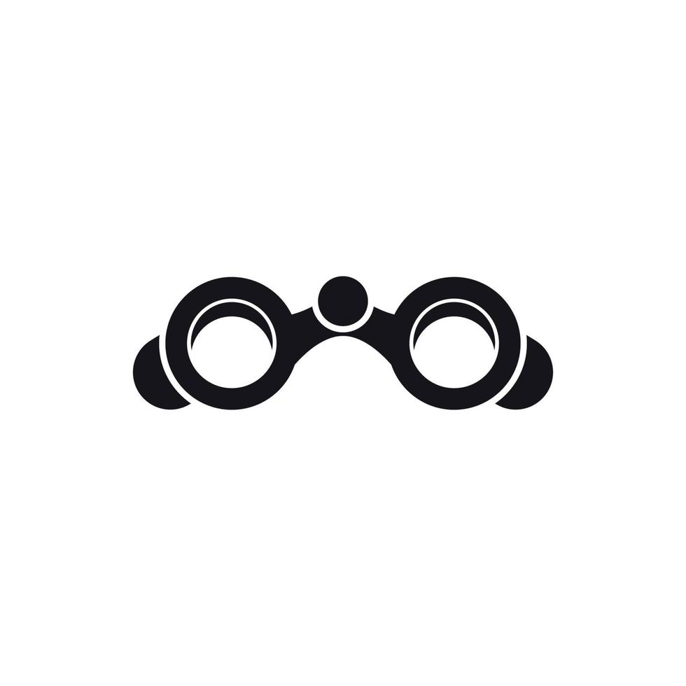 binoculars icon design template vector