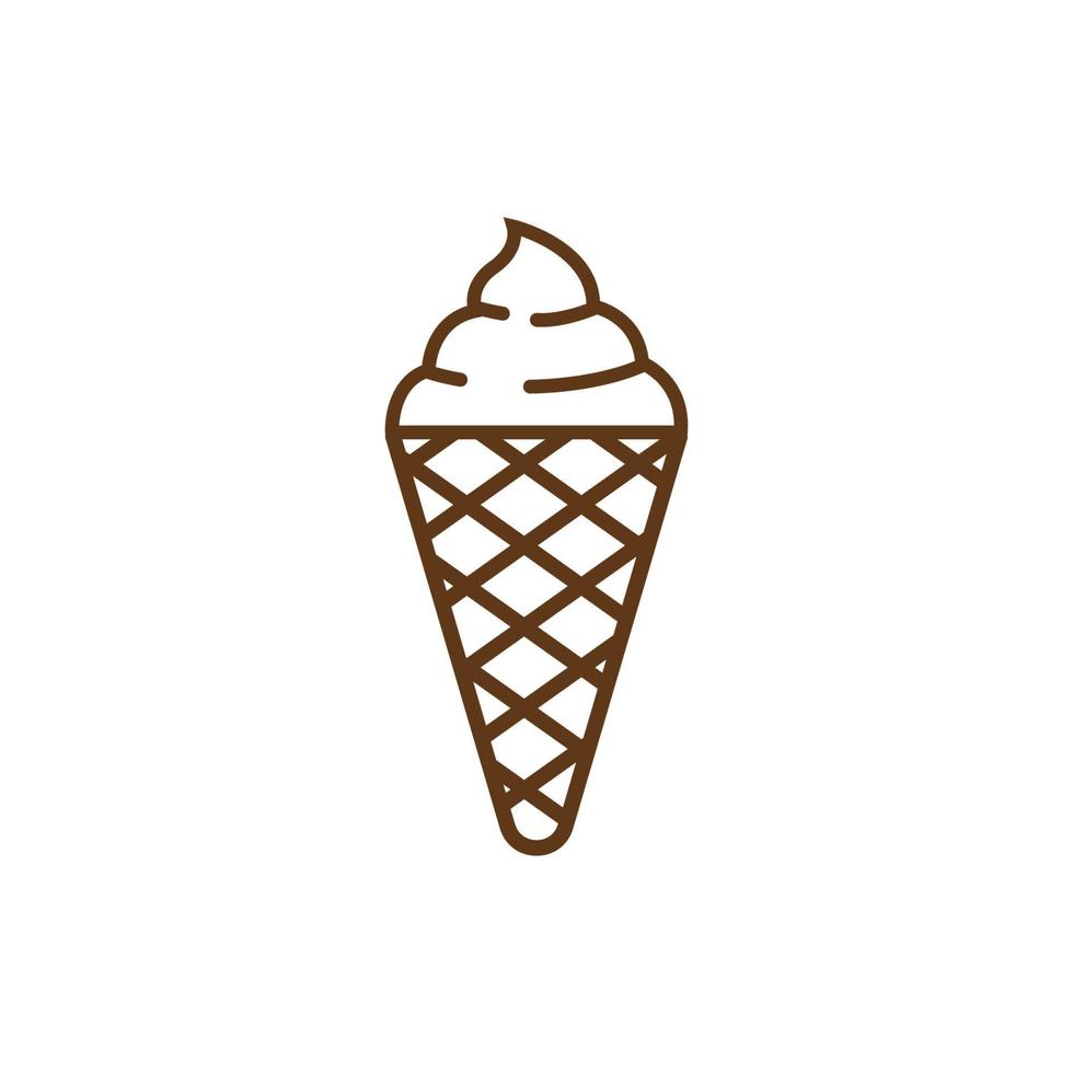 ice cream logo icon design template vector