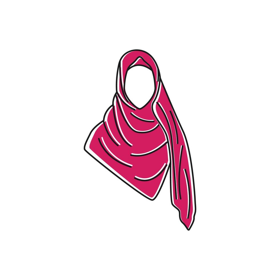 hijab logo icon design template vector