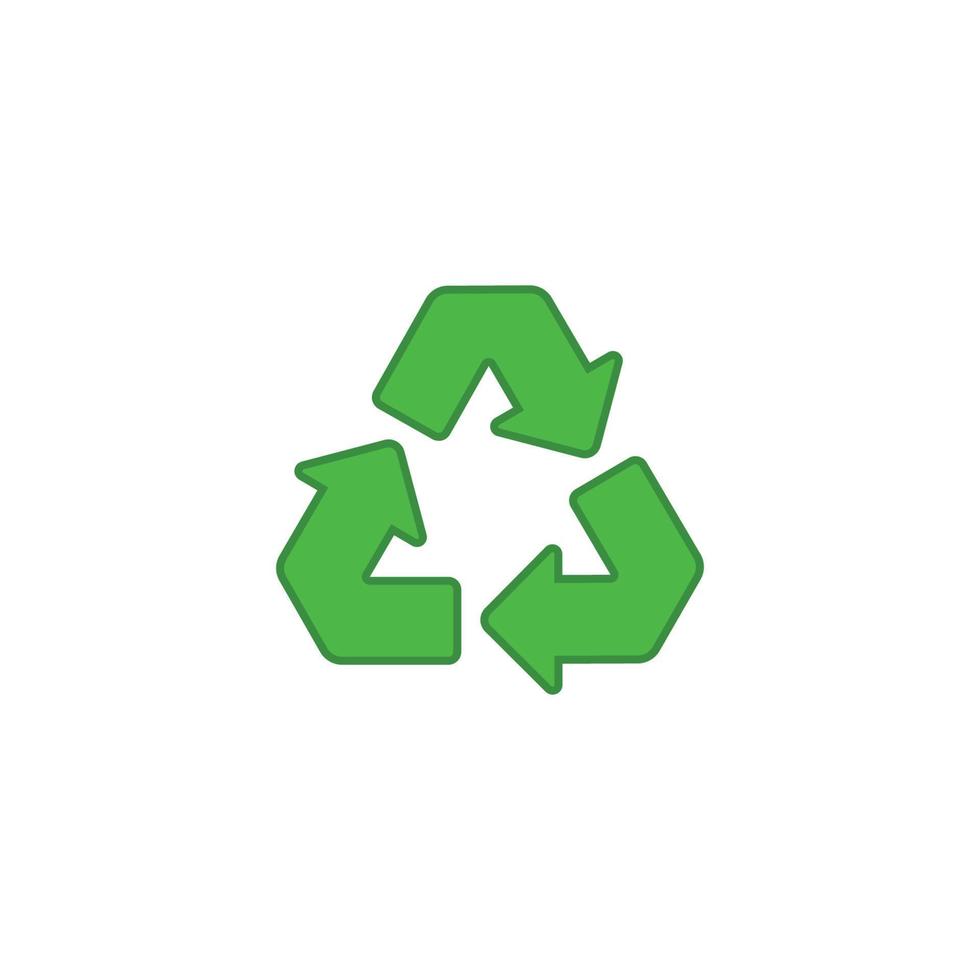 vector de plantilla de diseño de icono de logotipo de reciclaje