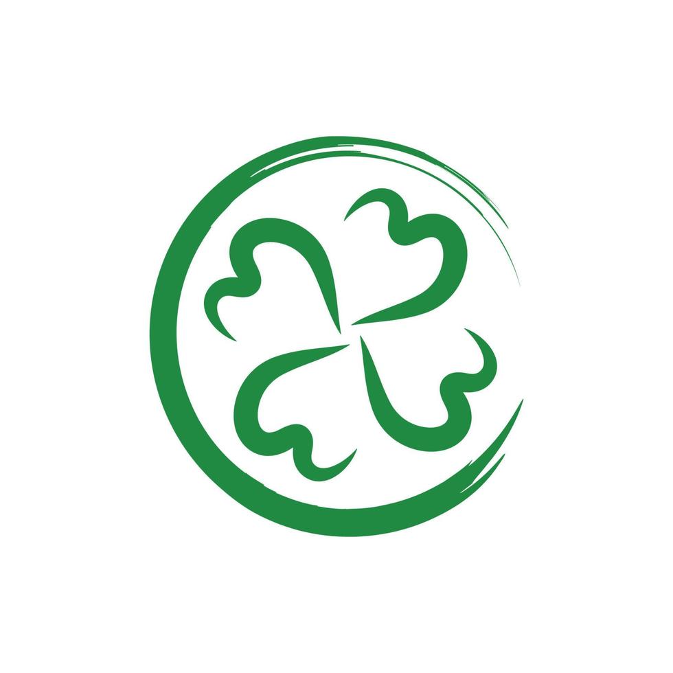 vector de plantilla de diseño de icono de logotipo de trébol