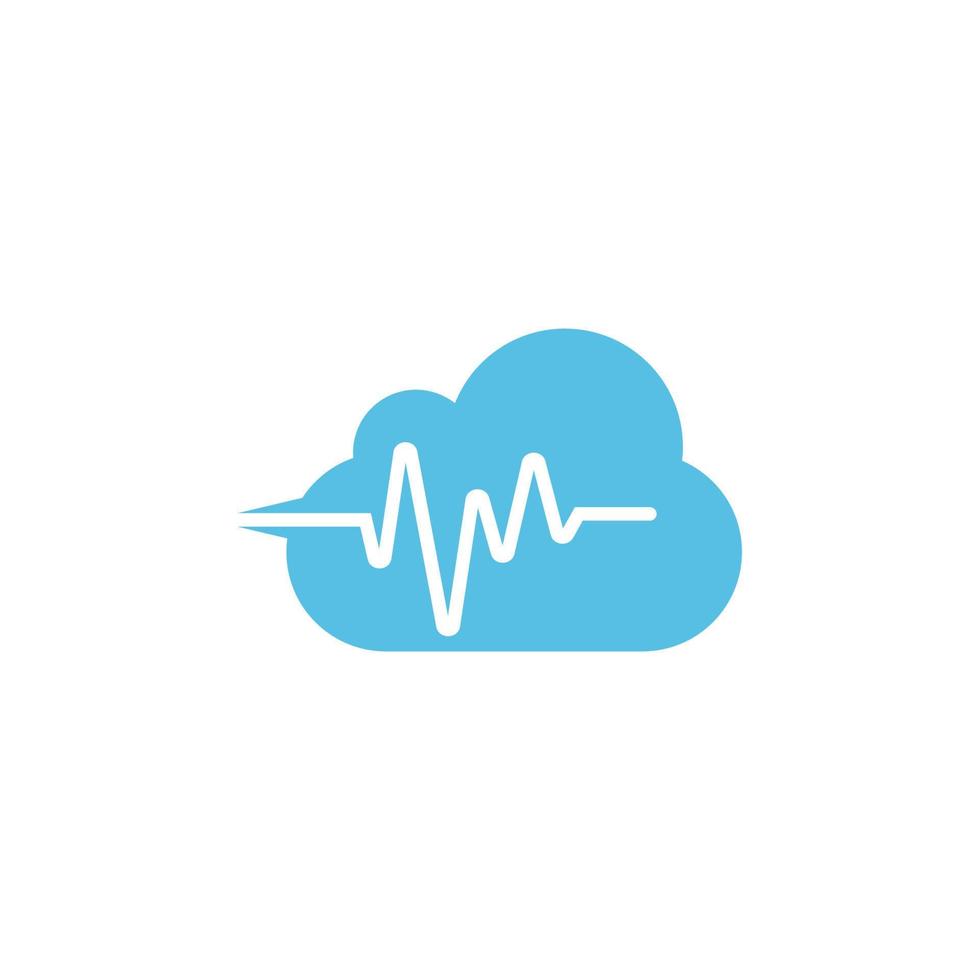 cloud computing icon design template vector