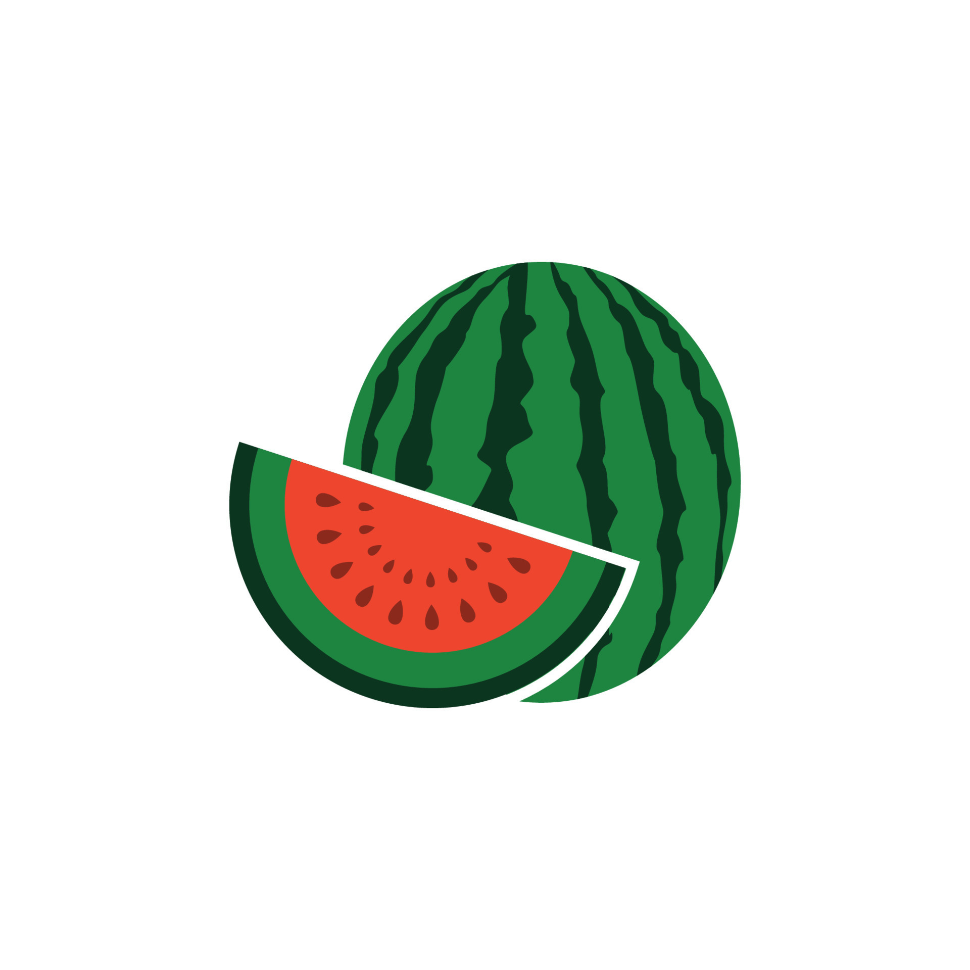 watermelon icon design template 7344990 Vector Art at Vecteezy