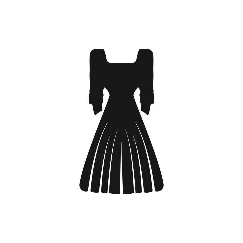 vector de plantilla de diseño de icono de vestido