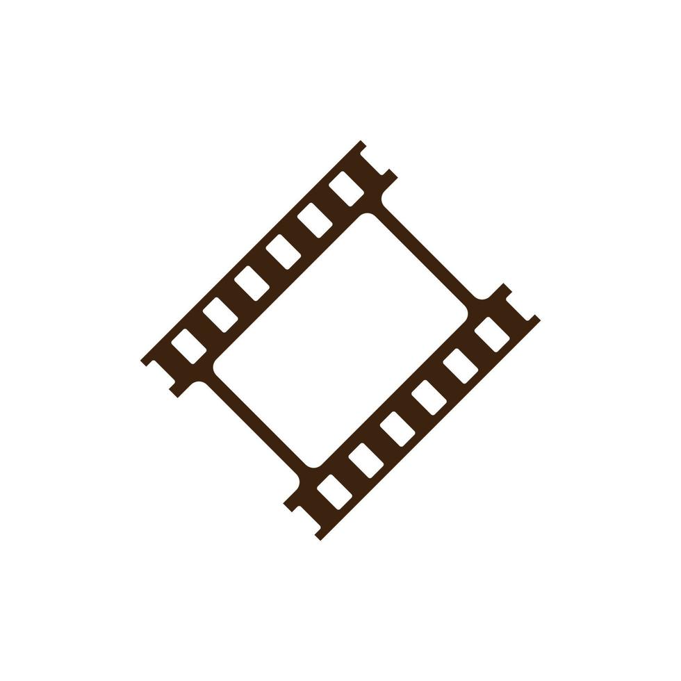 vector de plantilla de diseño de icono de tira de película