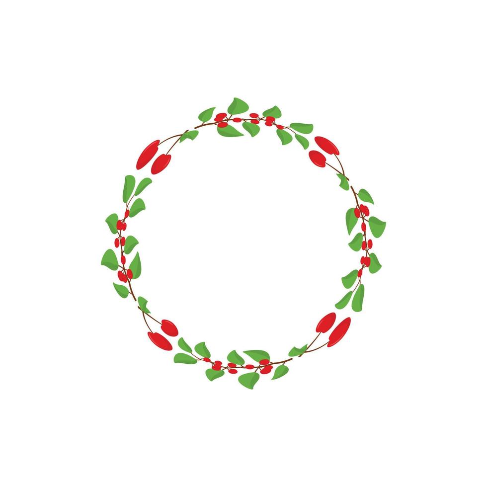 leaf border design template vector