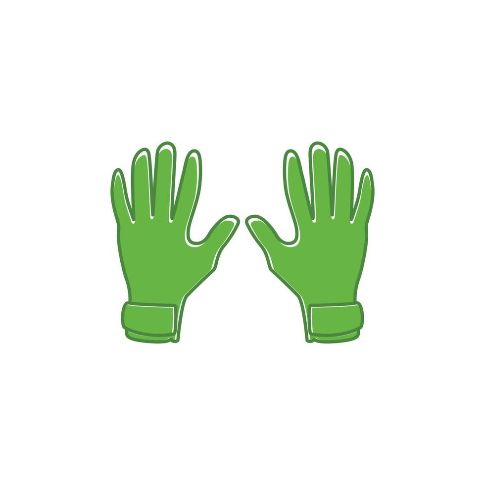 vector de plantilla de diseño de icono de logotipo de guantes