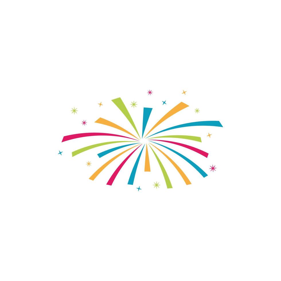 firework logo icon design template vector