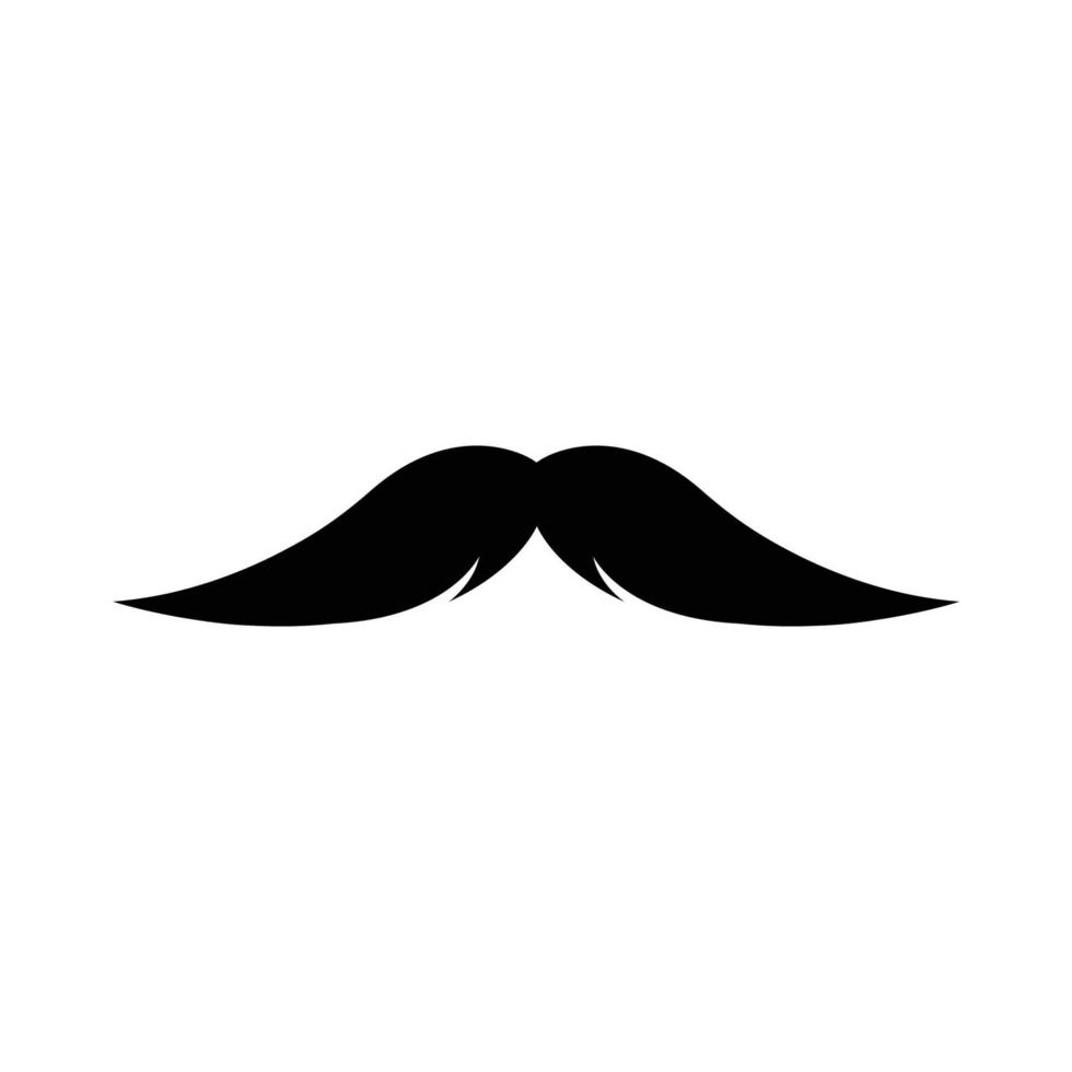 plantilla de diseño de icono de bigote vector