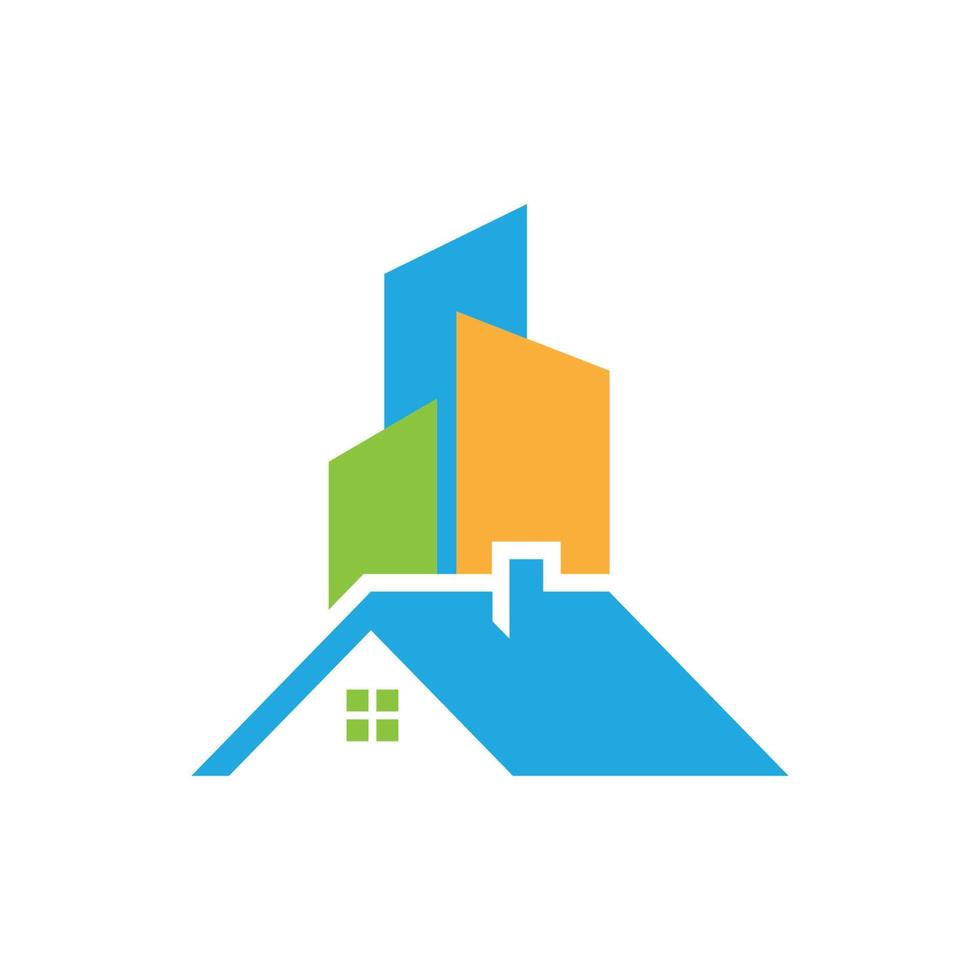 real estate logo icon design template vector