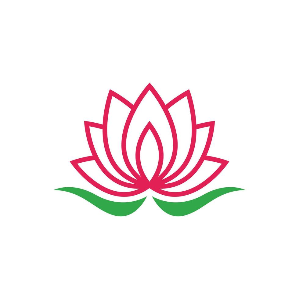 lotus logo icon design template vector