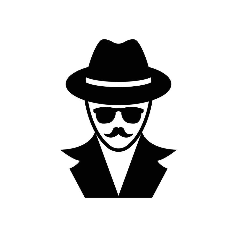 spy logo icon design vector