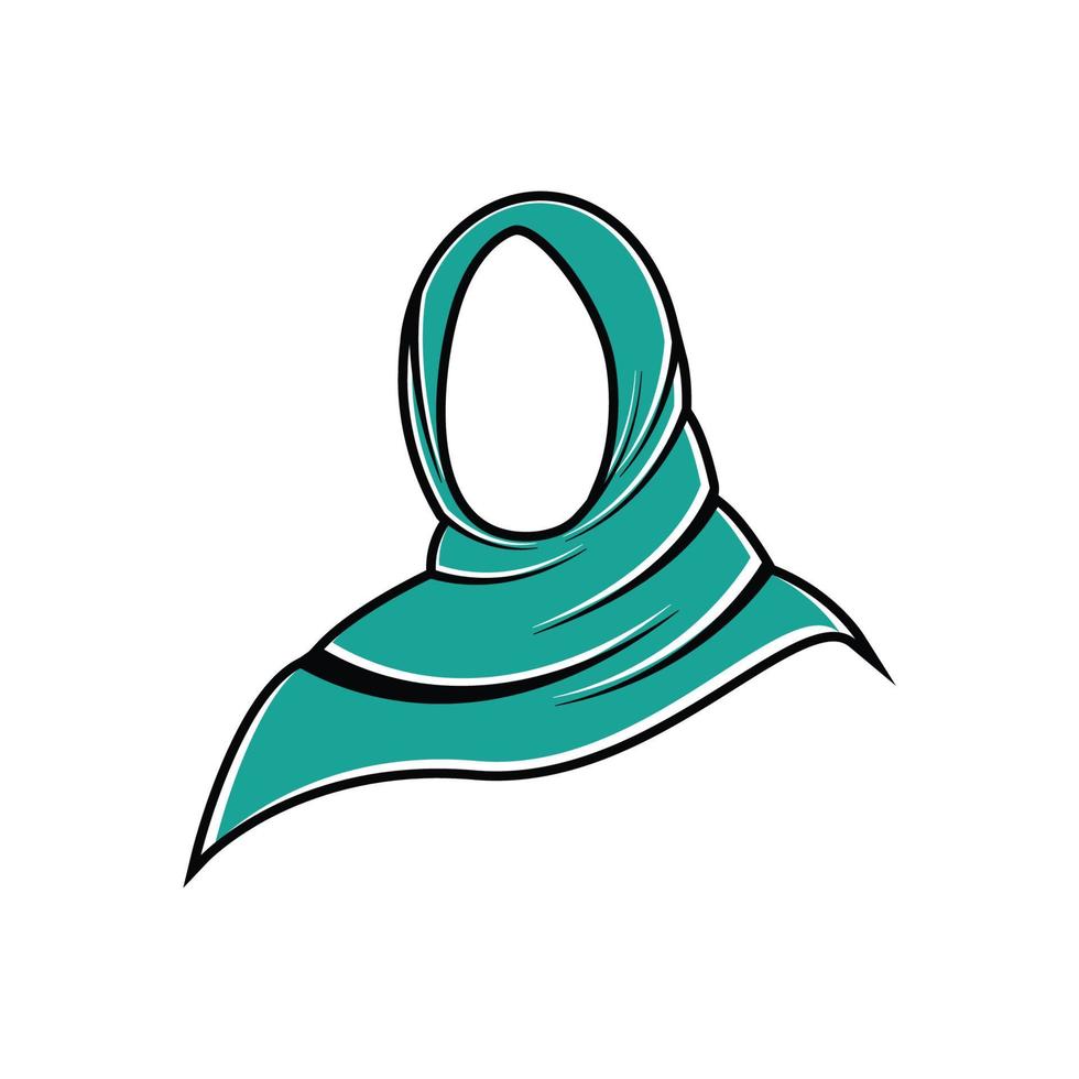 vector de plantilla de diseño de icono de logotipo hijab