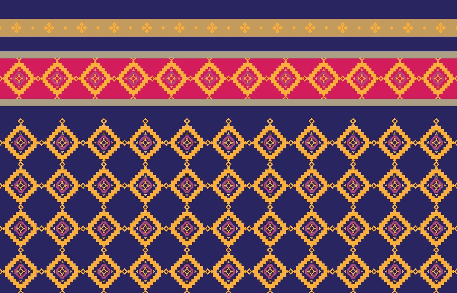 Abstract geometric and tribal patterns, usage design local fabric patterns, Design inspired by indigenous tribes. geometric Vector illustration