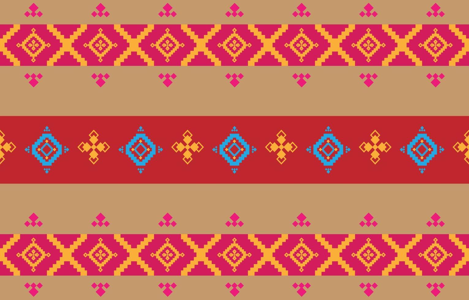 Abstract geometric and tribal patterns, usage design local fabric patterns, Design inspired by indigenous tribes. geometric Vector illustration