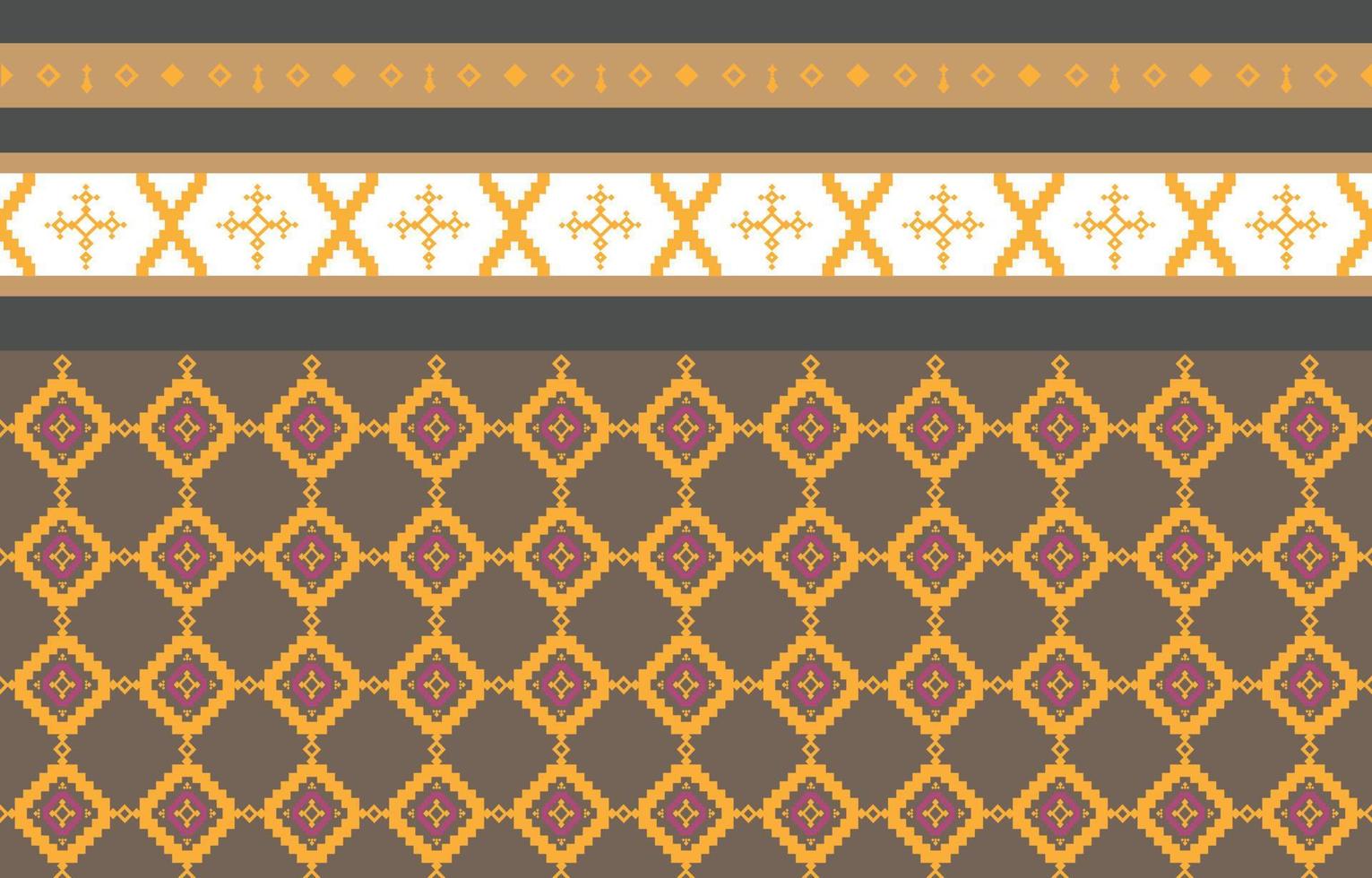 Abstract geometric and tribal patterns, usage design local fabric patterns, Design inspired by indigenous tribes. geometric Vector illustration
