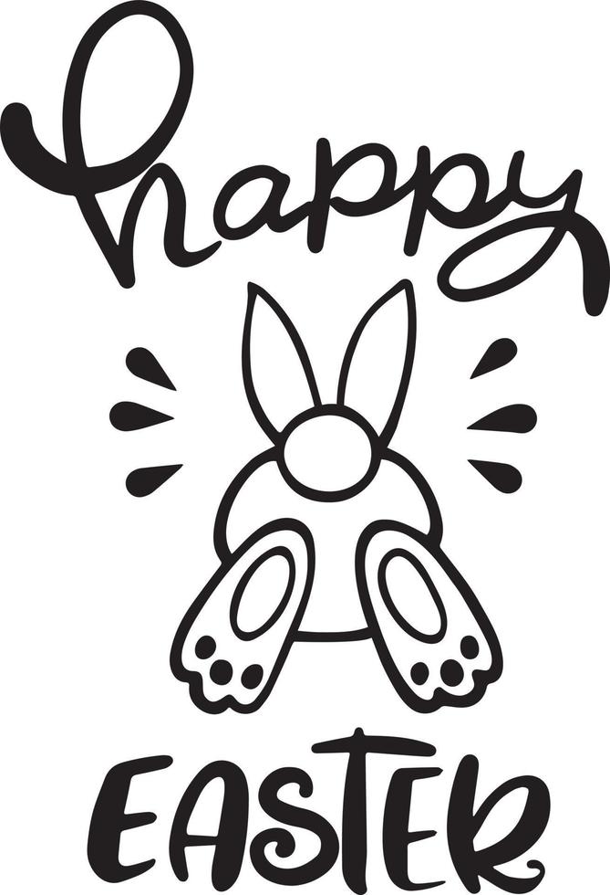 Happy Bunny Easter Day vector