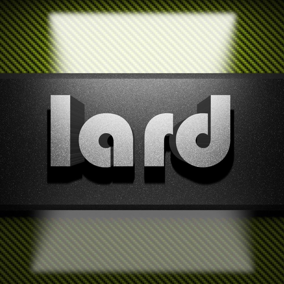 lard word of iron on carbon photo