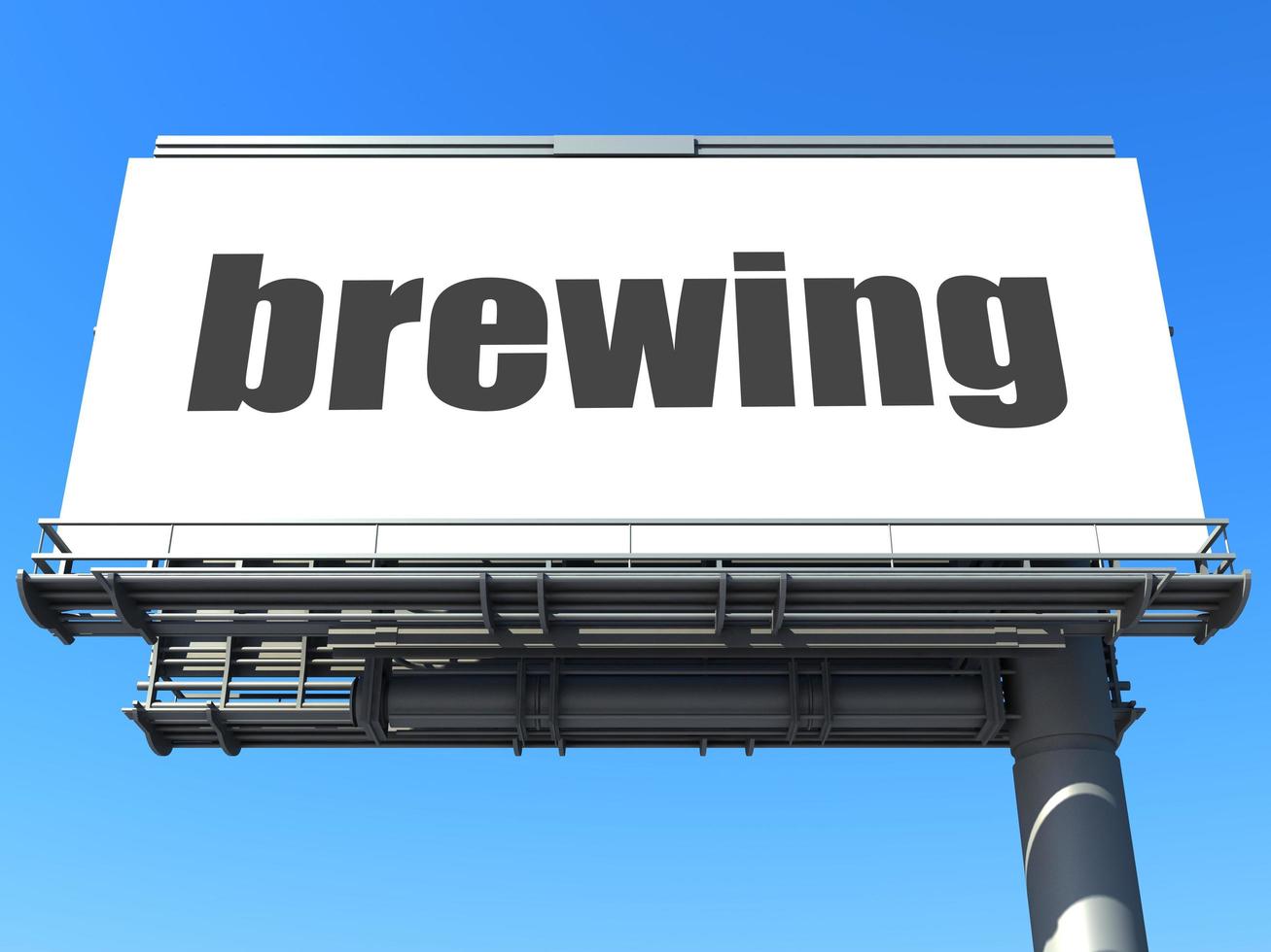 brewing word on billboard photo