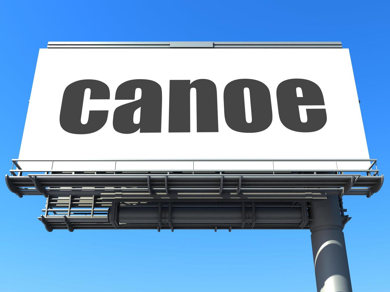 canoe word on billboard photo