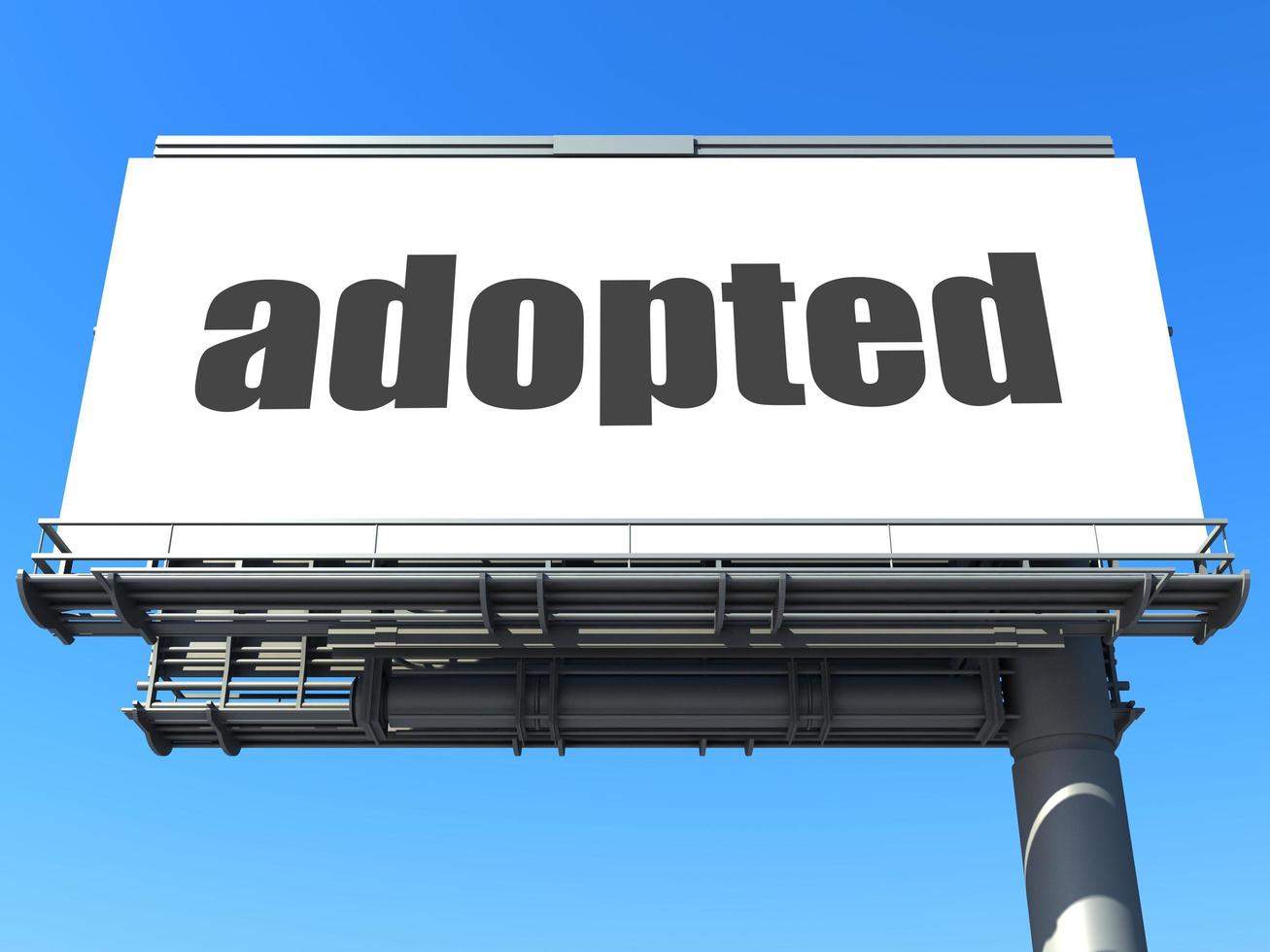 adopted word on billboard photo