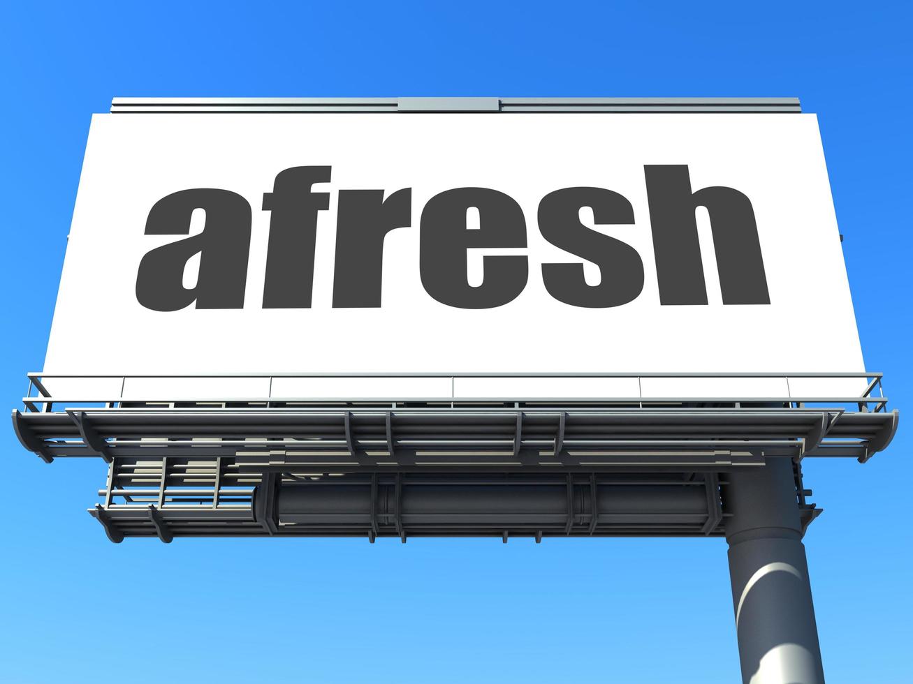 afresh word on billboard photo