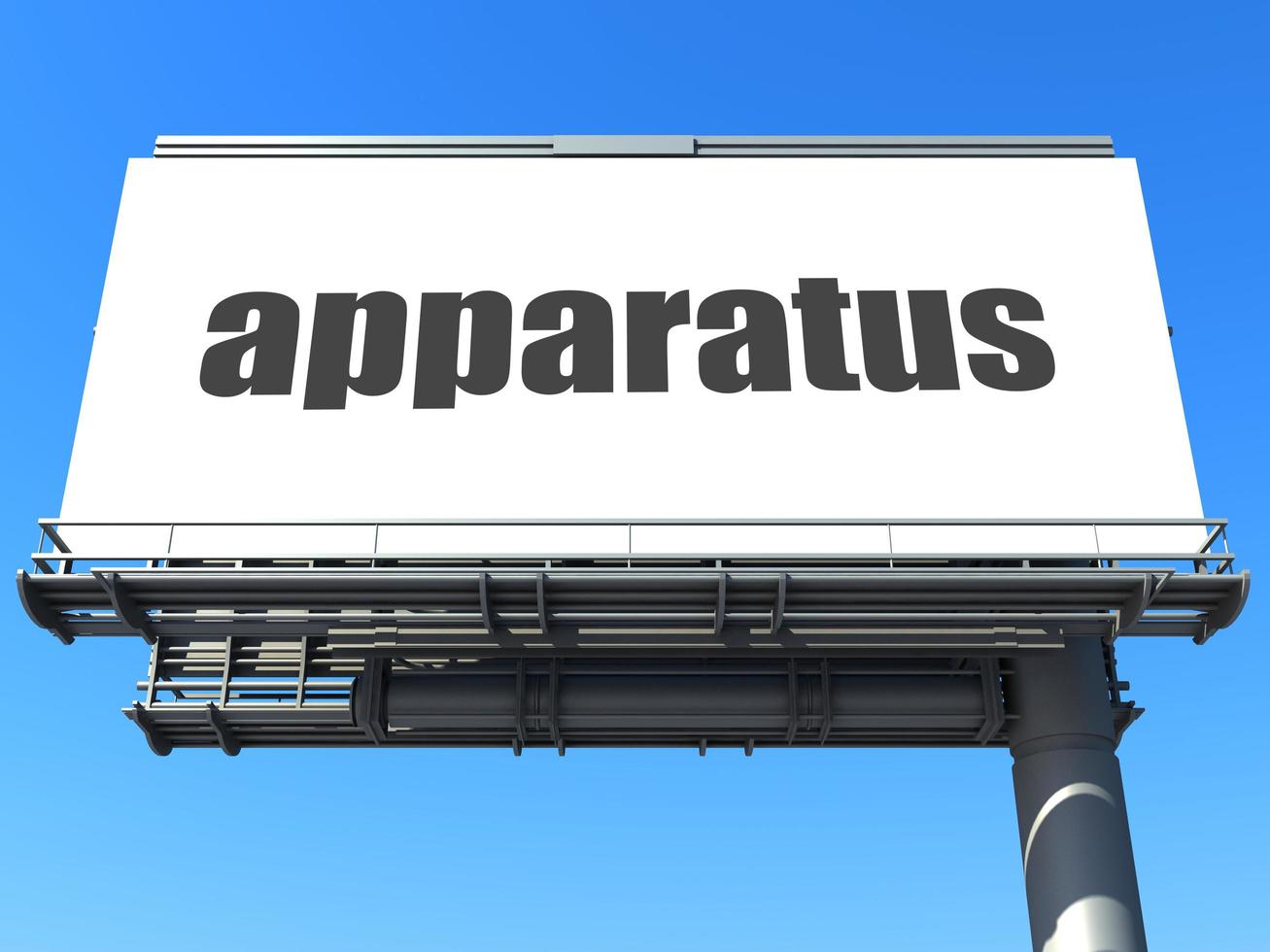 apparatus word on billboard photo