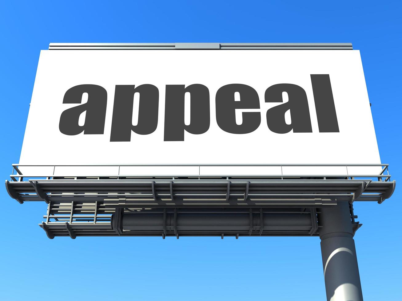 appeal word on billboard photo