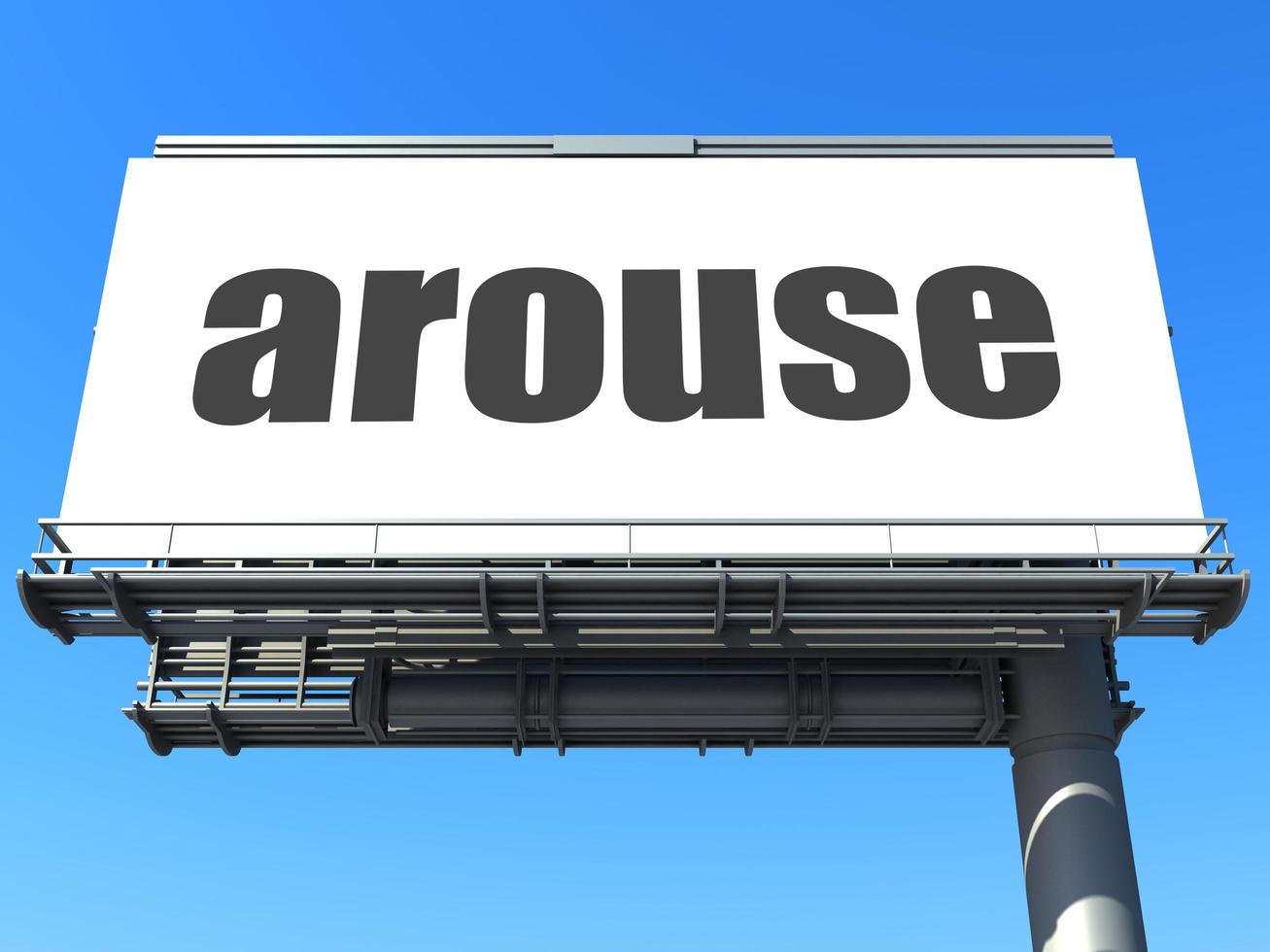 arouse word on billboard photo