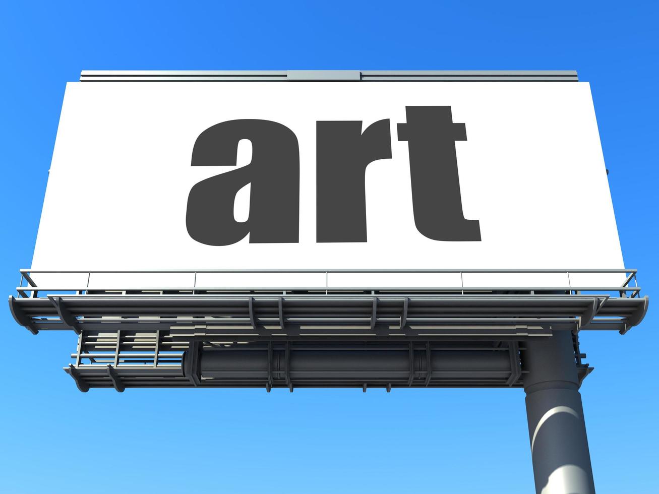 art word on billboard photo