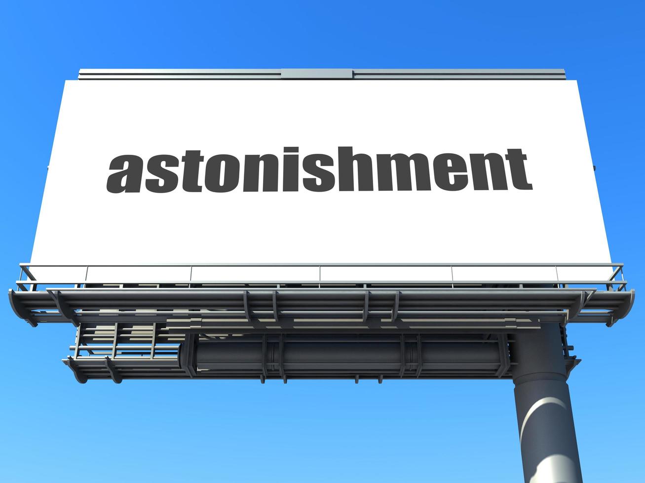 astonishment word on billboard photo