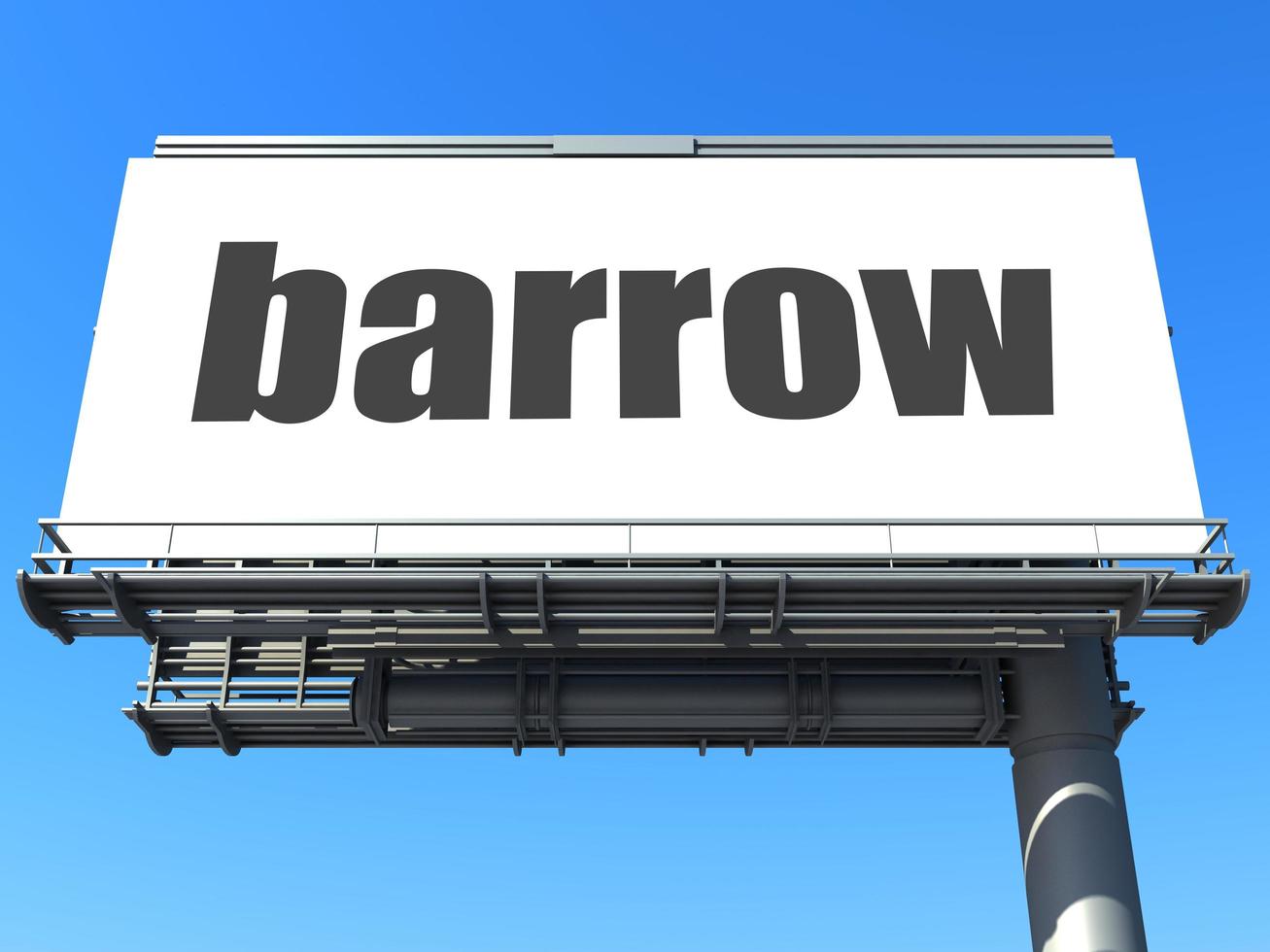 barrow word on billboard photo