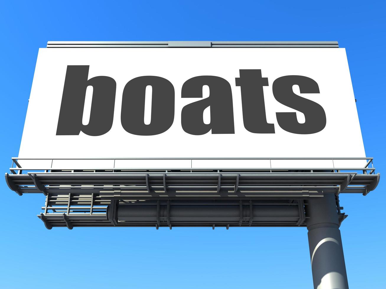 boats word on billboard photo