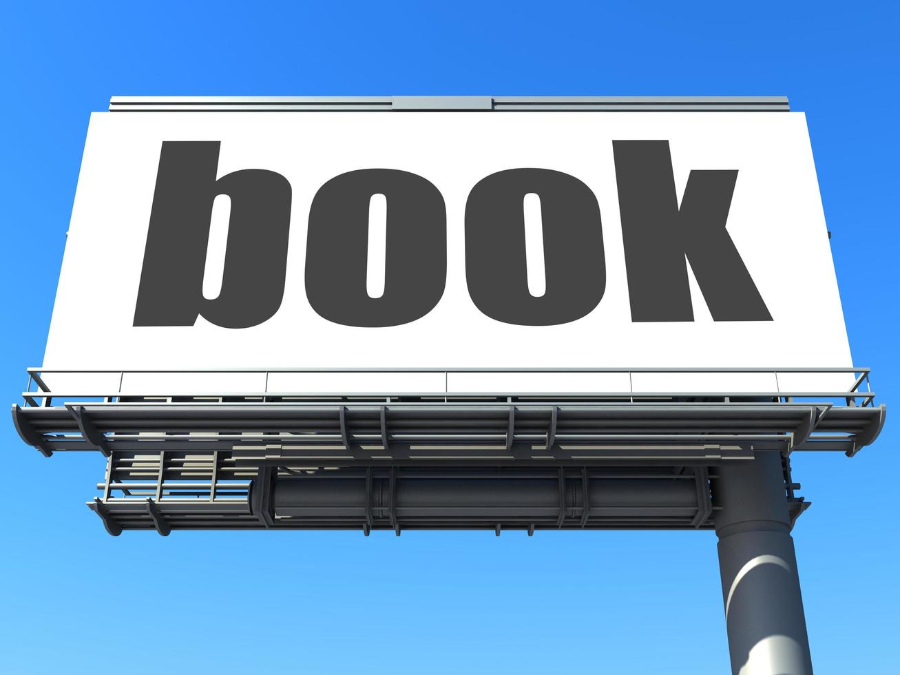 book word on billboard photo