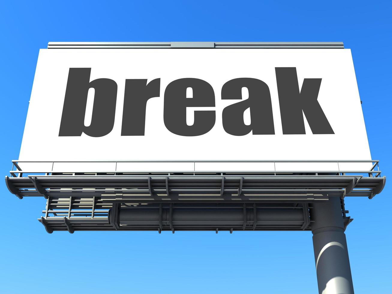 break word on billboard photo