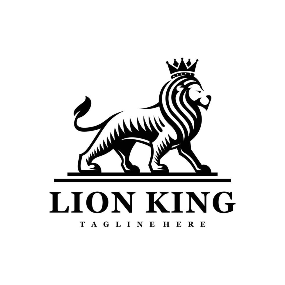 Lion King Logo. Vector Illustration