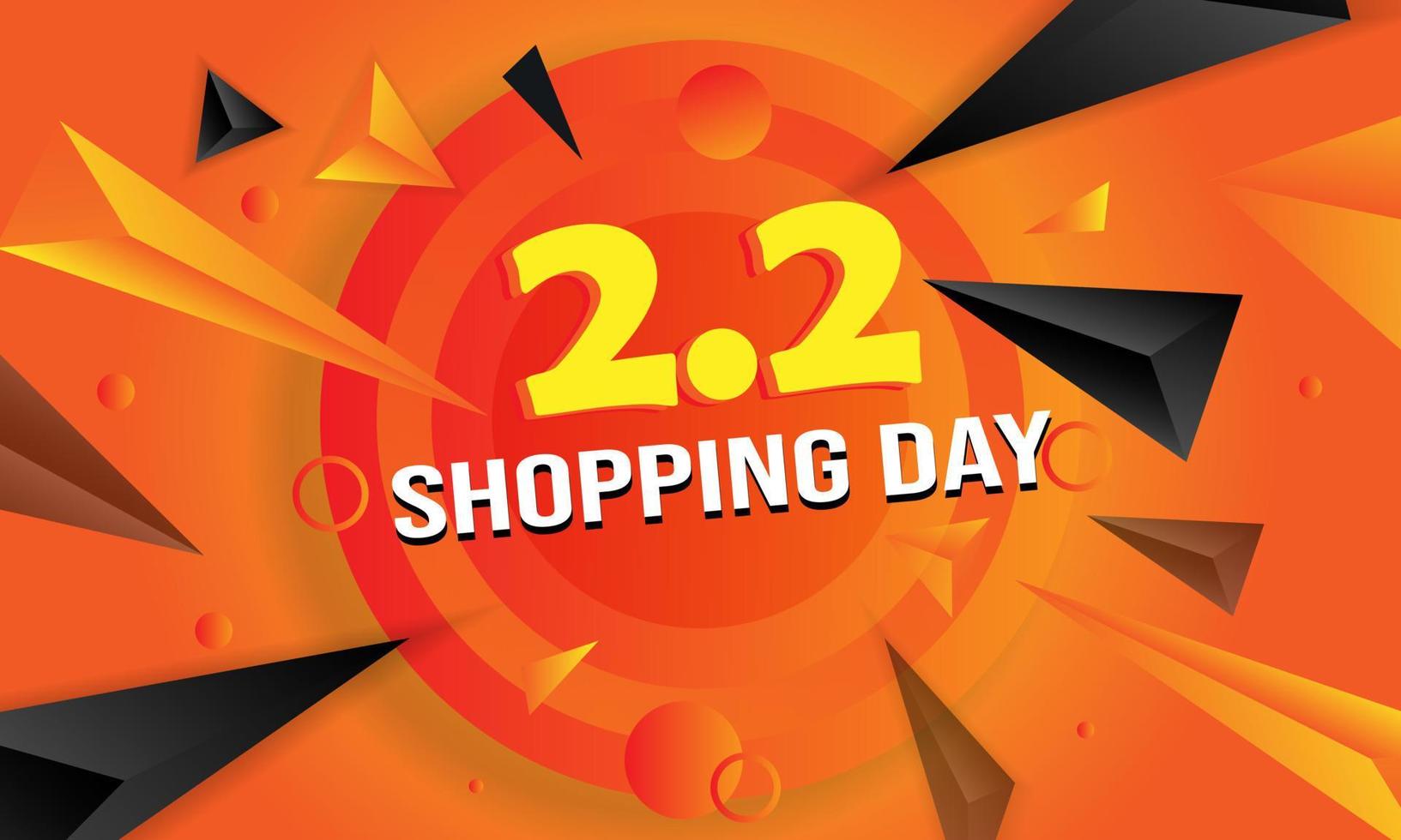 shopping day banner for business promotion vector