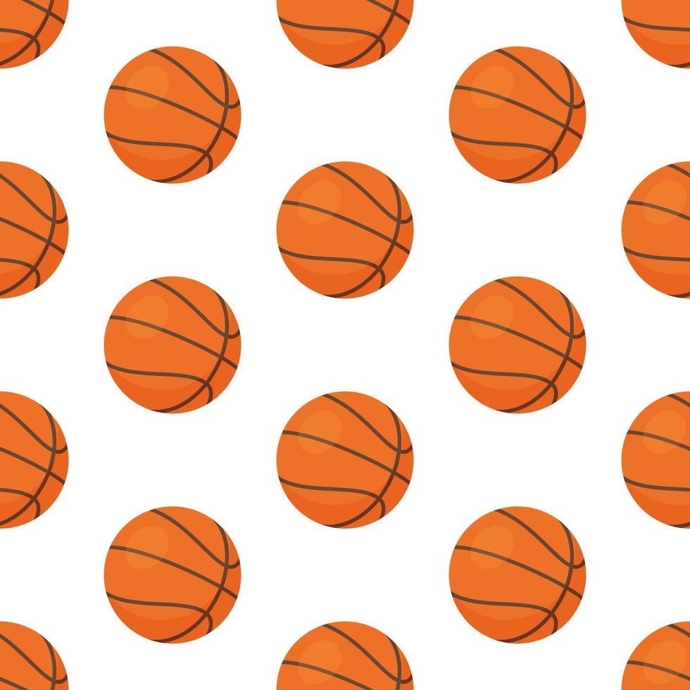 Vector illustration of basketball pattern.