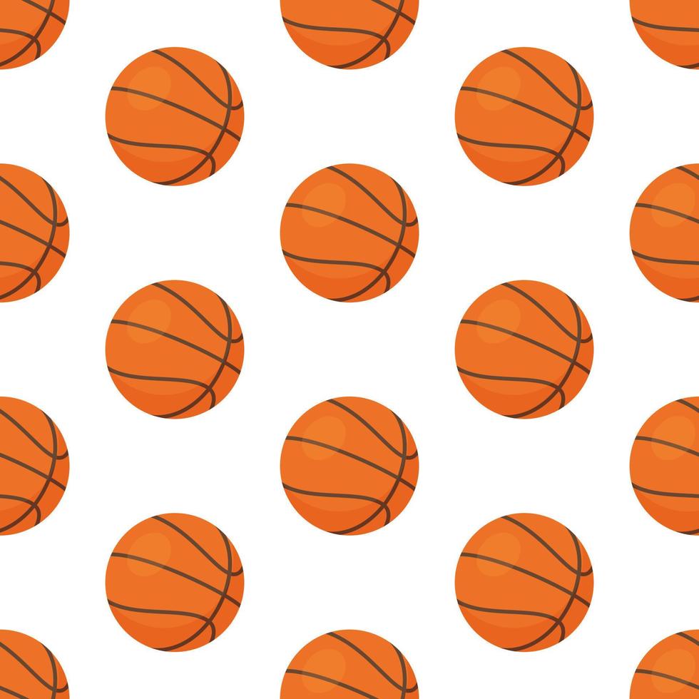 Vector illustration of basketball pattern.