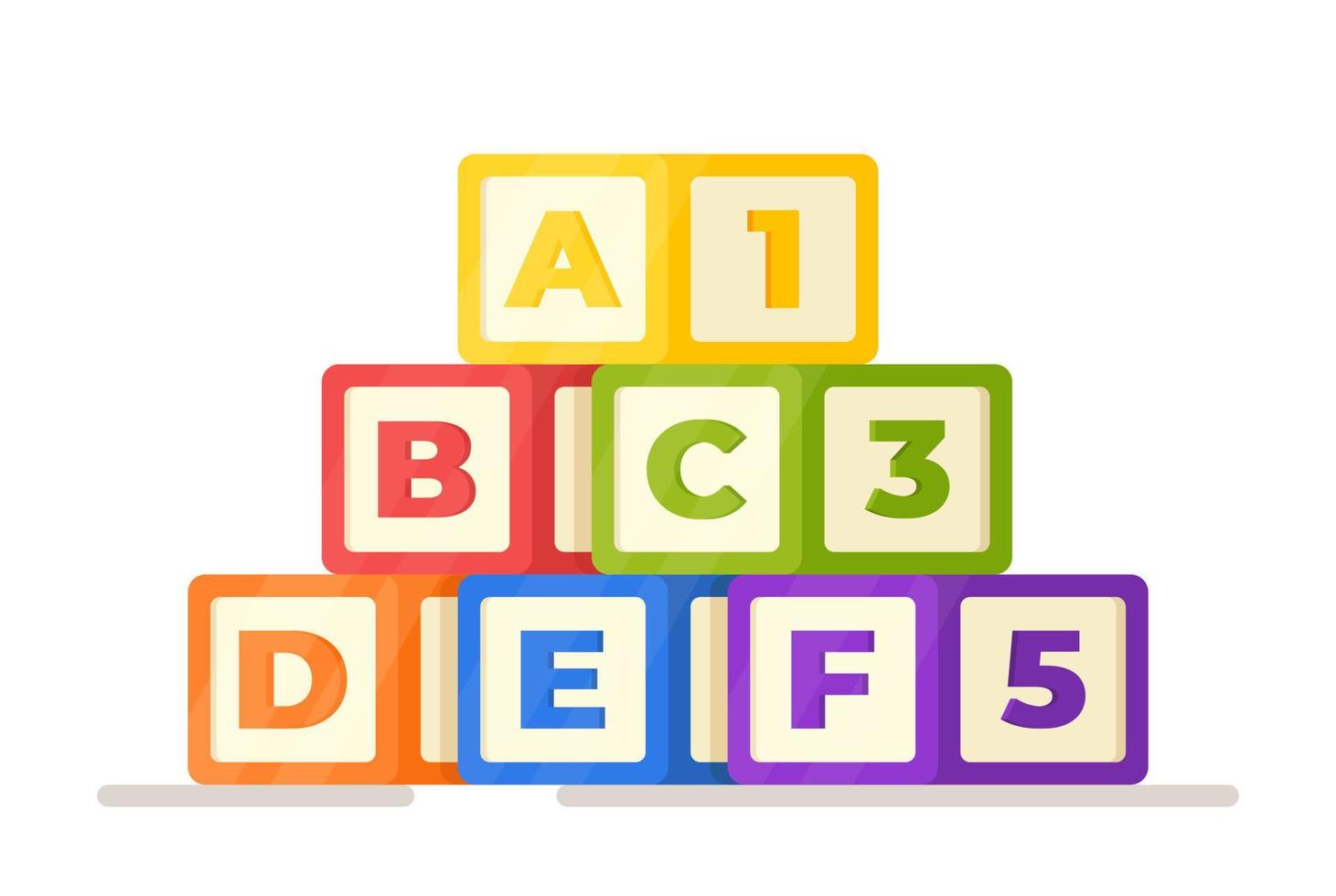 Vector illustration of alphabet. Preparing for school. Educational games.